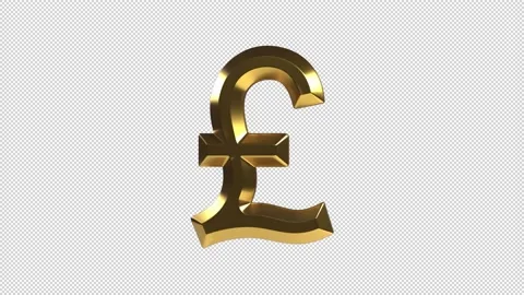 Pound Sterling Sign Stock Footage 153121917