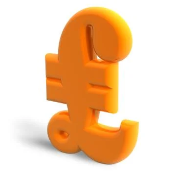 Pound sterling symbol Illustrazione stock
