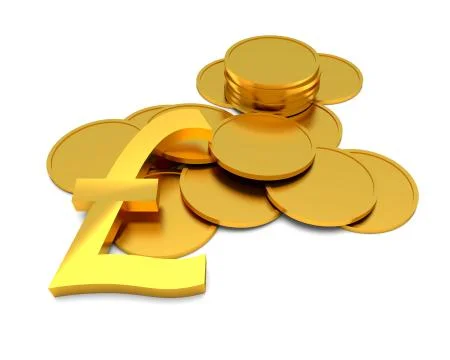 Pound sterlings sign Illustrazione stock