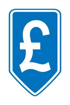 Pound symbol button. Stock Illustration