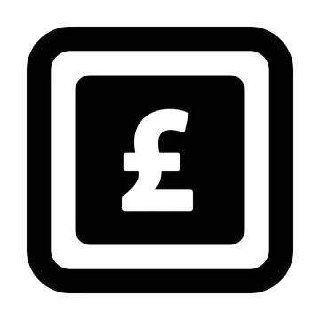 Pound symbol icon vector currency sign for business and finance Stock Illustration