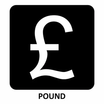 Pound symbol illustration Stock Illustration