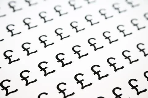 Pound symbol Stock Photos