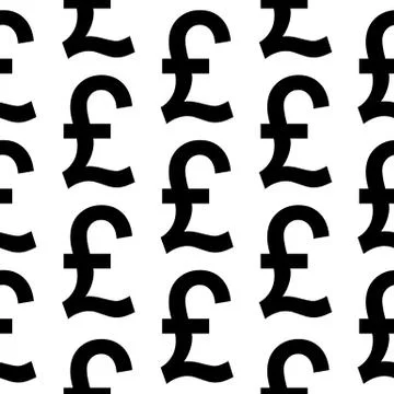 Pound symbol seamless pattern Stock-Illustration
