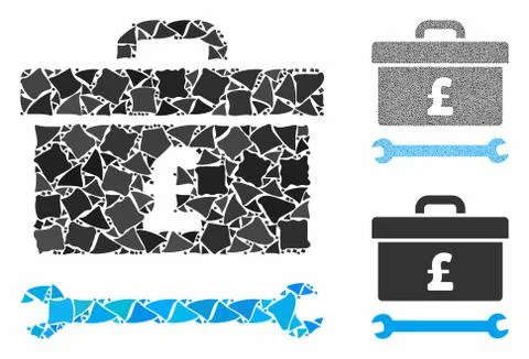 Pound toolbox Composition Icon of Bumpy Elements Stockillustratie