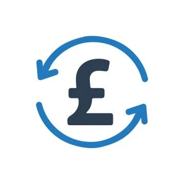 Pound Transaction Icon Stock Illustration
