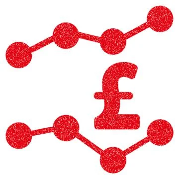 Pound Trends Grainy Texture Icon Illustrazione stock