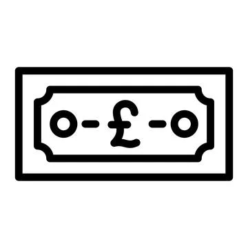 Pound Vector Icon Design Illustration Stock Illustration