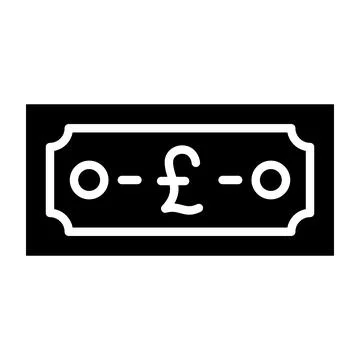 Pound Vector Icon Design Illustration Stock Illustration
