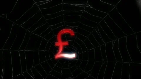 Pound on web with alpha channel Stock Footage 22011883