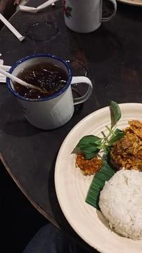 Pounded chicken Stock Photos