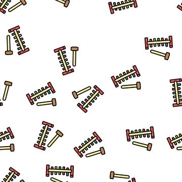 Pounding bench vector seamless pattern イラスト素材