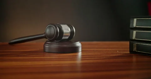 Pounding Gavel on Block 스톡 동영상 57541278