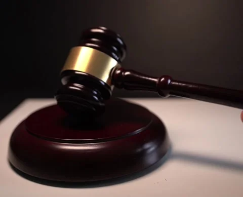 Pounding Gavel Stock Footage 283772088