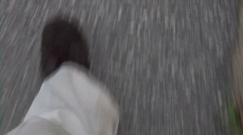 Pounding The Pavement Stock Footage 327206