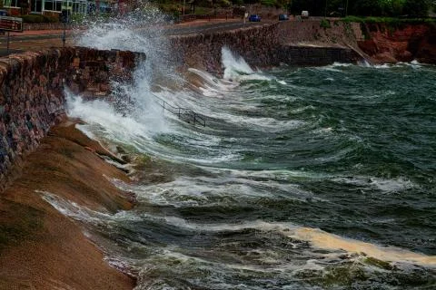 Pounding waves Stock Photos