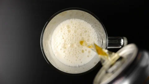 Pour beer into a glass Stock Footage 88692972