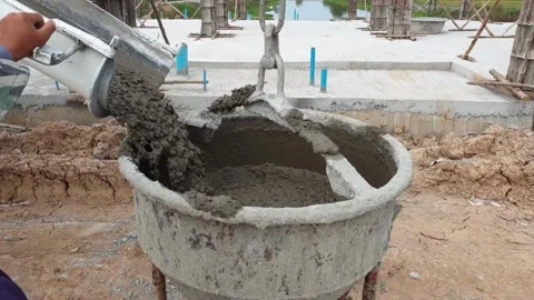 Pour cement002 Stock Footage 157168140