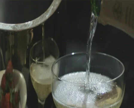 Pour champagne sd 2 a Stock Footage 444807