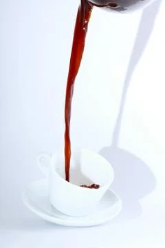 Pour the coffee Stock Photos