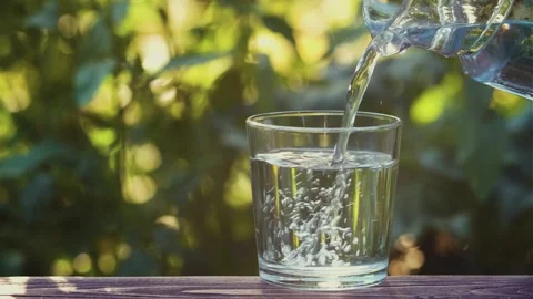 Pour cold water Stock Footage 248845051