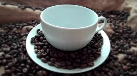 Pour a cup of coffee Stock Footage 68417484