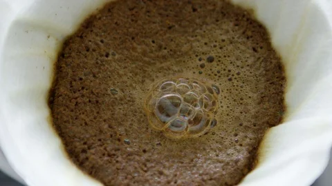 Pour over coffee being made Stock Footage 79583421
