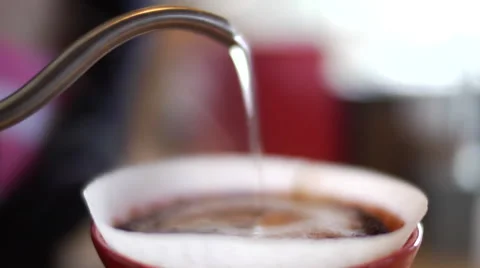 Pour Over Coffee Brewing Stock Footage 40734466
