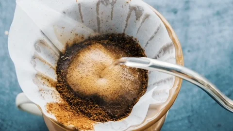 Pour Over Coffee Cinemagraph Stock Footage 127207539