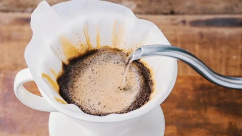 Pour Over Coffee Cinemagraph Stock Footage 127208148
