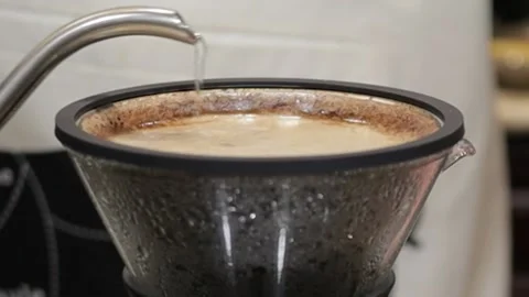 Pour Over Coffee Stock Footage 140362572