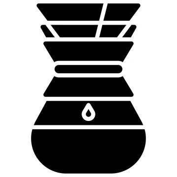 Pour over coffee icon, Coffee shop related vector Ilustração Stock