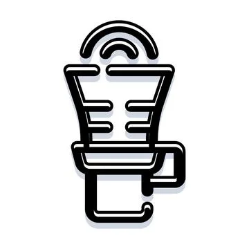Pour over coffee icon transmitting refreshing aroma Ilustração Stock