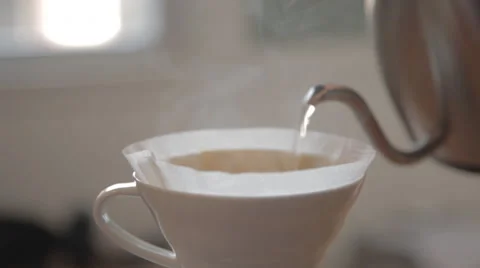 Pour Over Coffee v60 Stock Footage 47788748