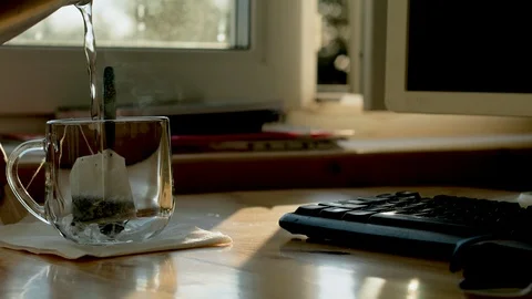 Pour tea Stock Footage 127039672