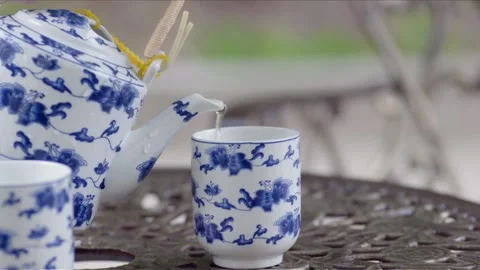 Pour tea Stock Footage 235267810