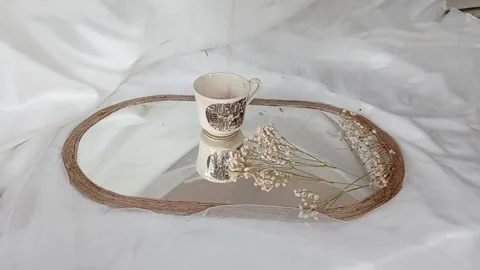 Pour the tea in a glass until it spills Stock Footage 137212443