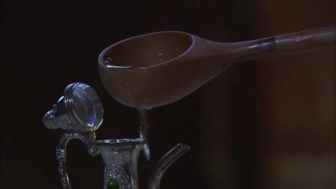 To pour wine into the jar Stock Footage 235265828