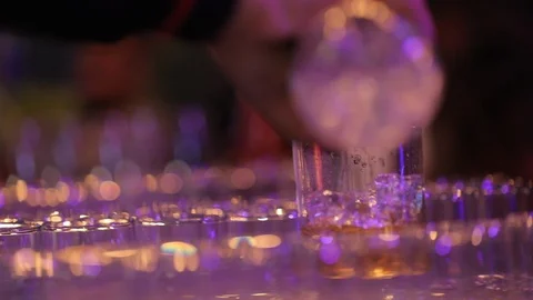 Pouring Alcohol Stock Footage 120281397