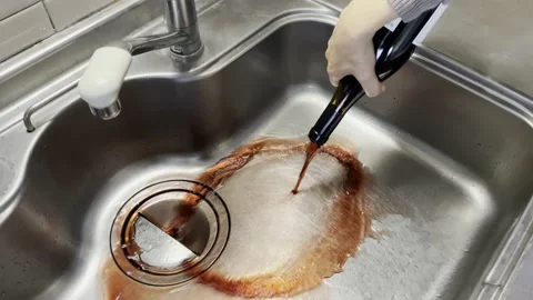 Pouring away wine. Stock Footage 147710103