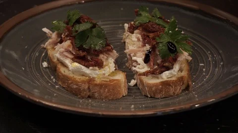 Pouring balsamic dressing Stock Footage 113527465