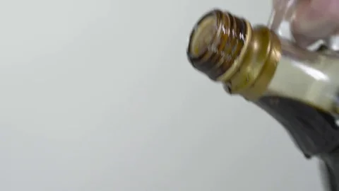 Pouring Balsamic vinegar in close up Stock Footage 77602016