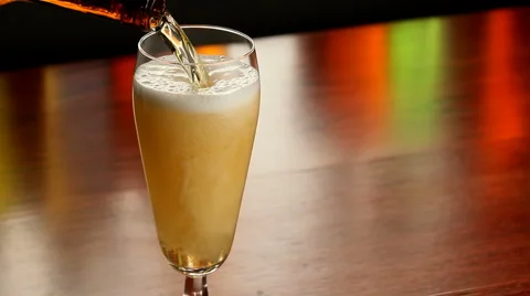 Pouring a beer Stock Footage 2975077