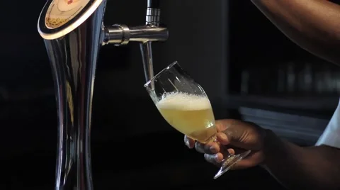 Pouring Beer Stock Footage