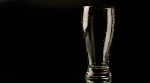 Pouring beer into a glass Stock Footage 47499165