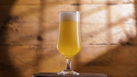 Pouring beer into a glass Stock Footage 151352892