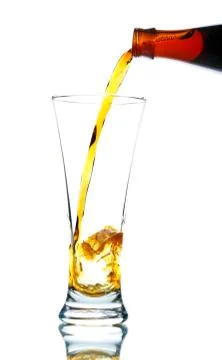 Pouring beer Stock Photos