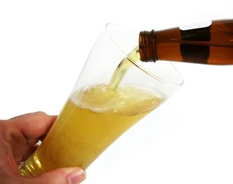 Pouring beer Stock Photos