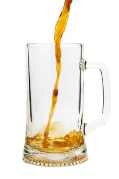 Pouring beer Stock Photos