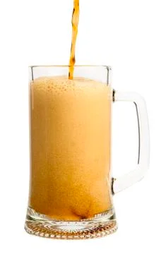 Pouring beer Stock Photos